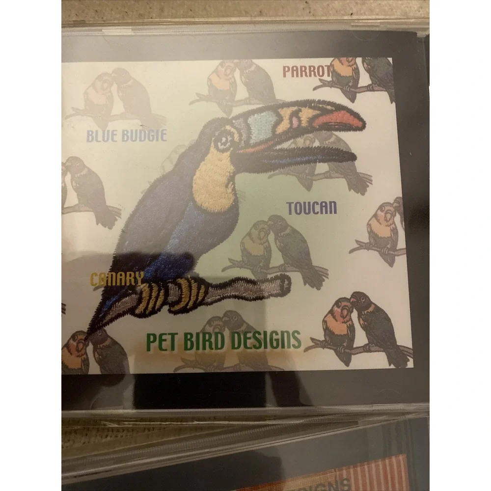 Lot Of 4 Janome Embroidery Calendar, Ornamental Motif, Pet Bird, New Zealand